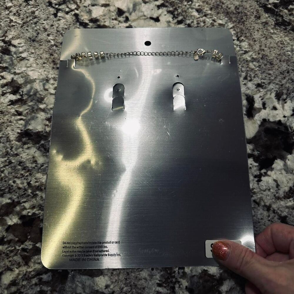 Christina Rhinestone Statement Necklace - Picture 4 of 6